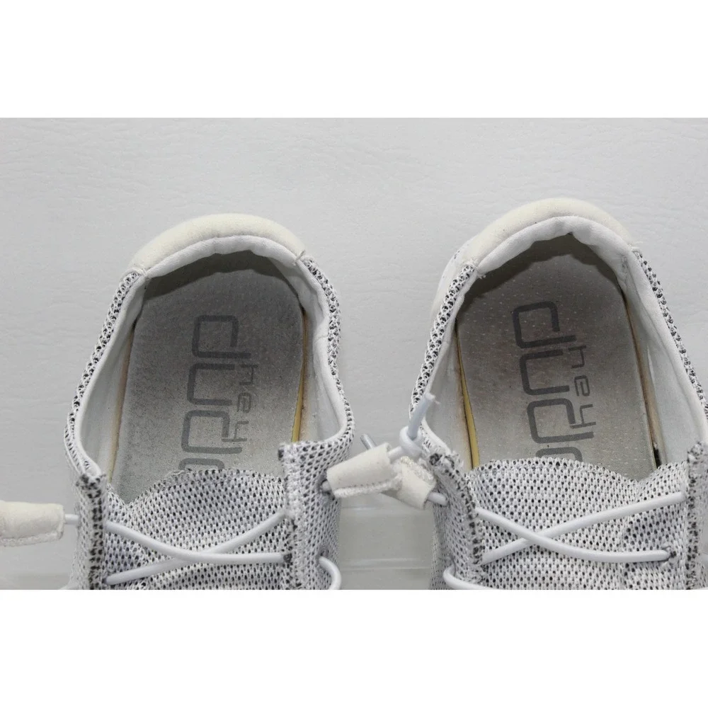 Hey Dude Wendy Sox Stone White Speckled Slip On Loafers Shoes Womens 8 121410705